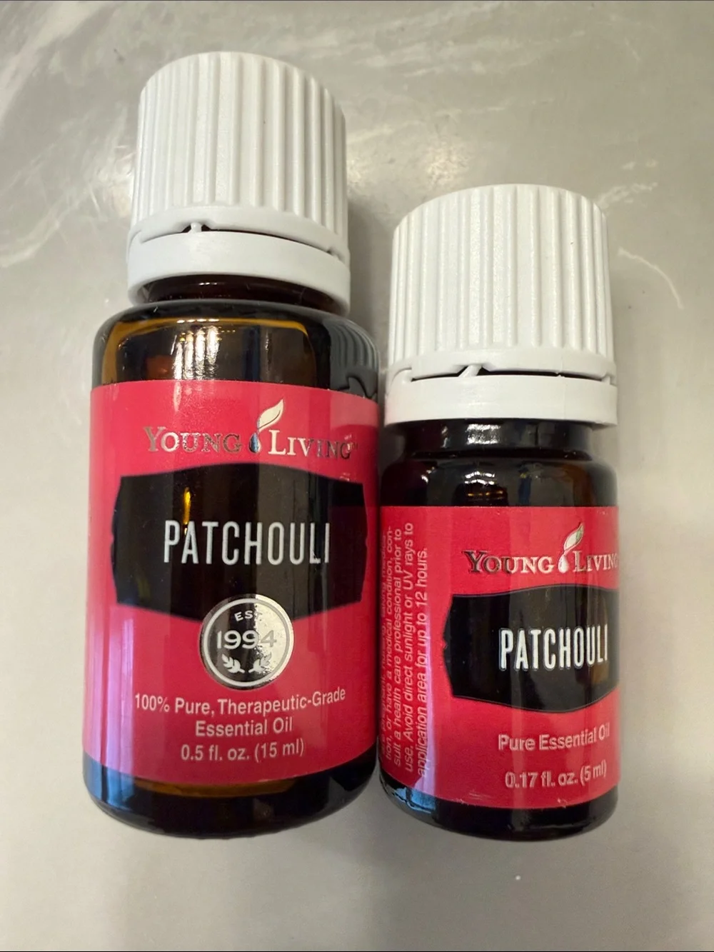 Young Living Patchouli Essential Oil - 15ml & bonus 5ml, YES two bottles!